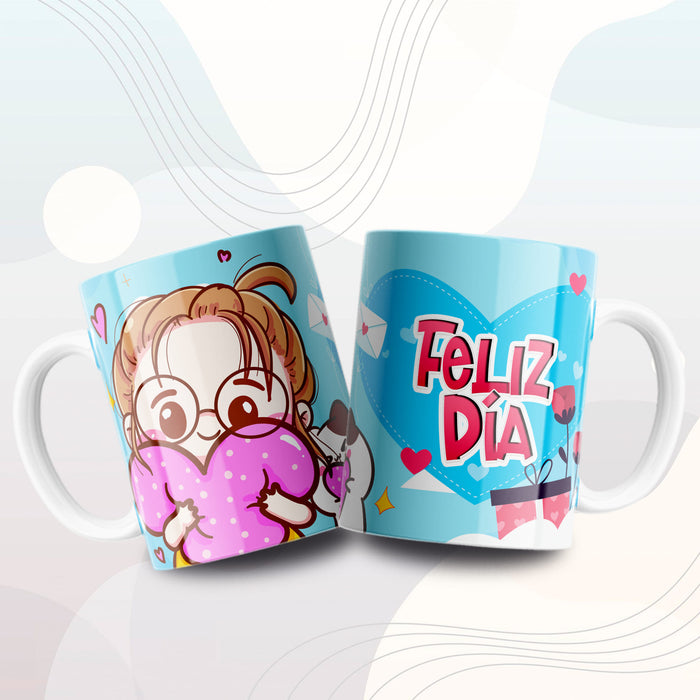 Mug Feliz Día 11 Oz Ref. 73 x 1 Unidad