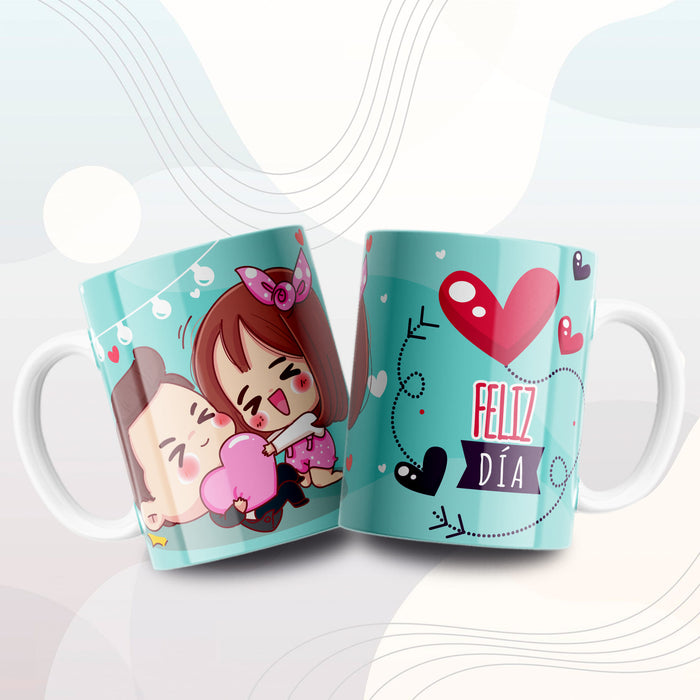 Mug Feliz Día 11 Oz Ref. 72 x 1 Unidad