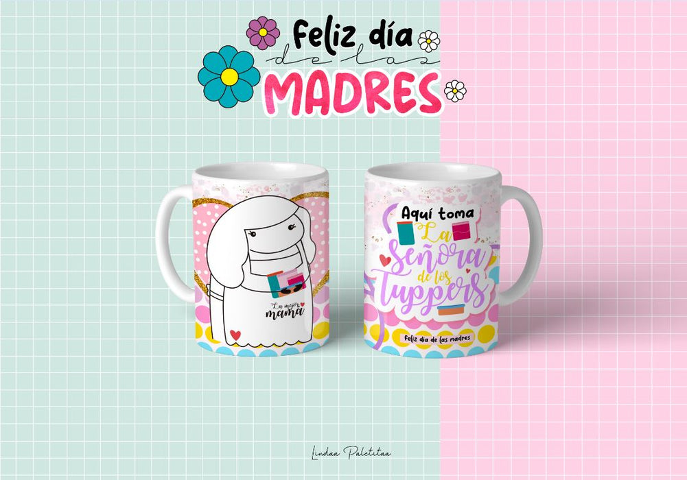 Mug Feliz Dia De La Madre 11 Oz Ref. 34 x 1 Unidad