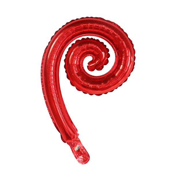 Globo Kurly Espiral Rojo 14" Kaleidoskope