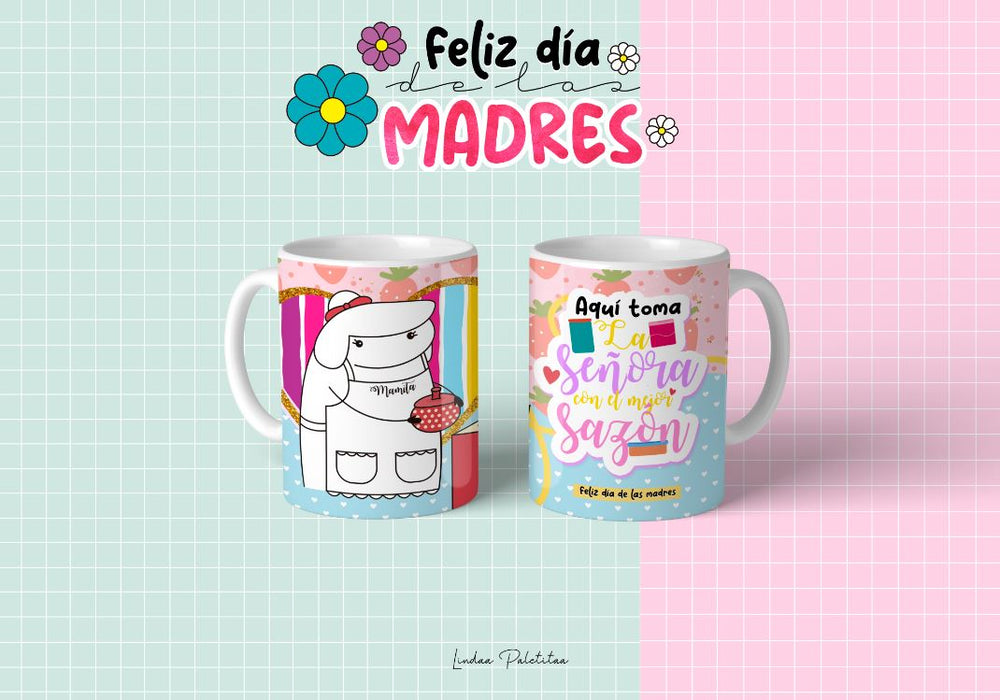 Mug Feliz Dia De La Madre 11 Oz Ref. 36 x 1 Unidad