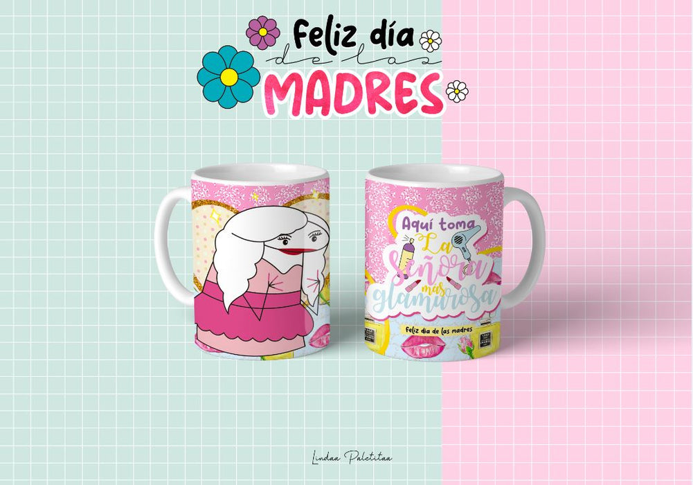 Mug Feliz Dia De La Madre 11 Oz Ref. 39 x 1 Unidad