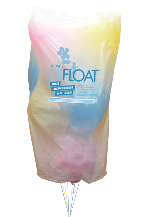 Bolsa plástica para transportar globos inflados  Marca Hifloat paquete x 6