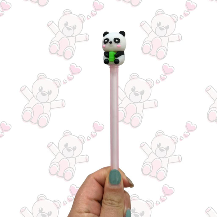 Boligrafo Punta Fina 0.5 MM Borrable Oso Panda Rosa X 1