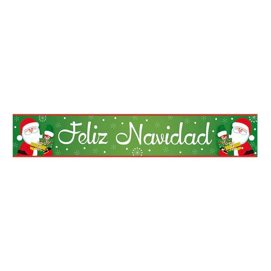 ﻿Cartel Metalizado Jumbo Feliz Navidad X 1 Unidad Sempertex