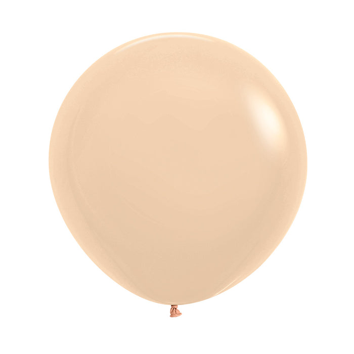 UNIDAD de globos Durazno Malibu Pastel mate R24  (x UNIDAD)