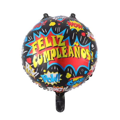 Globo foil redondo feliz cumpleaños