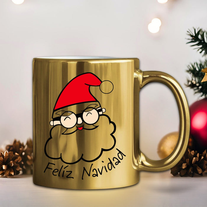 Mug Dorado Navidad 11 Oz Ref. 7 x 1 Unidad