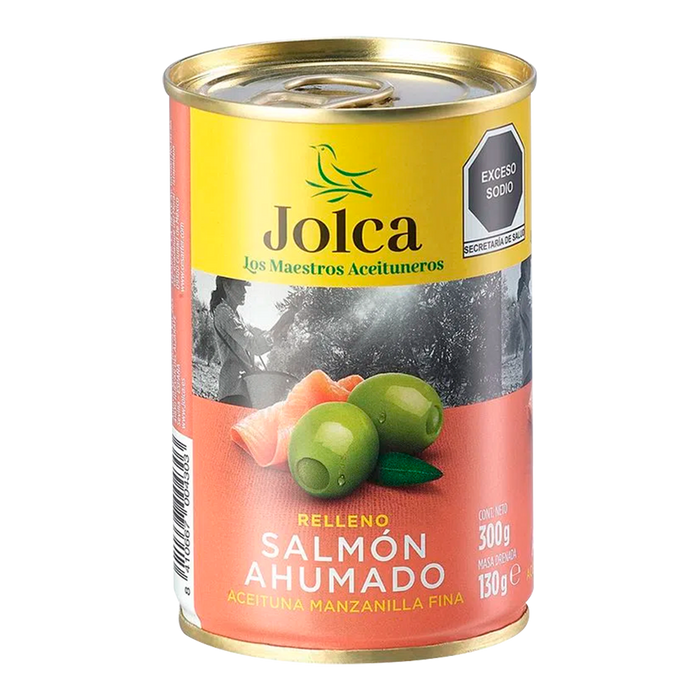 Aceitunas Verdes Manzanilla Rellenas de Salmon Ahumado 130 Gr