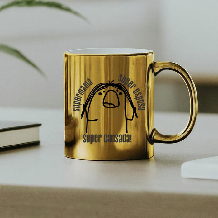 Mug Dorado Espejo  Madres 11 Oz Ref. 3 x 1 Unidad