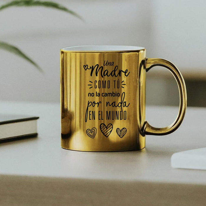 Mug Dorado Espejo  Madres 11 Oz Ref. 2 x 1 Unidad