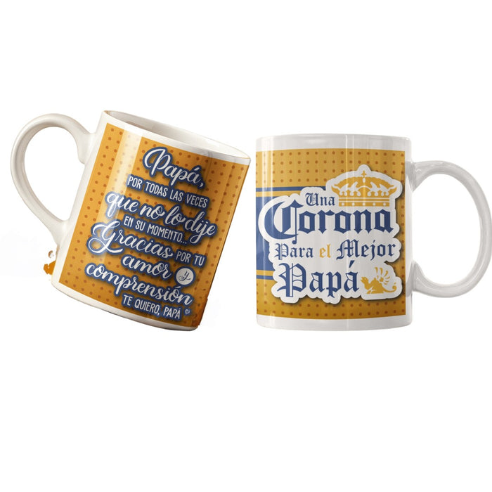 Mug Feliz Dia Padres 11 Oz Surtidos Caja x 36 Unidades