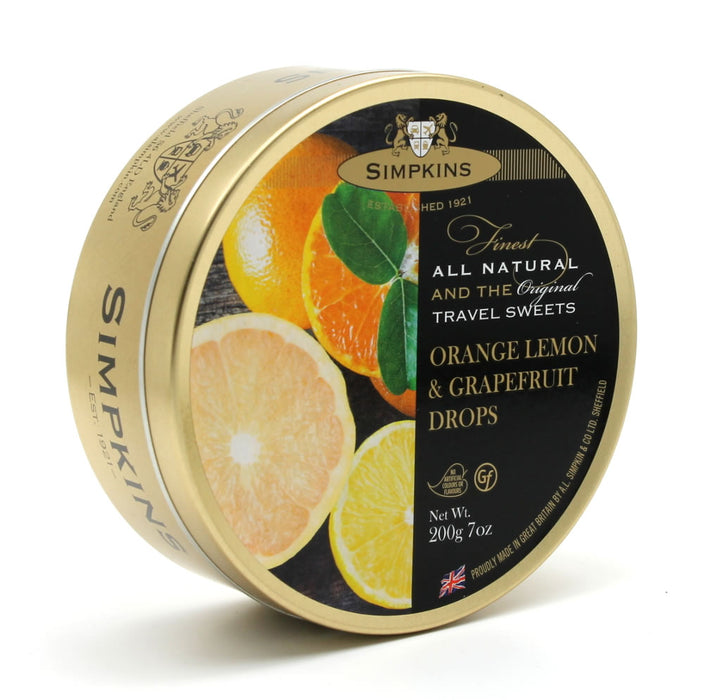 Dulces Simpkins Naranja, Limón y Pomelo 200 Gr