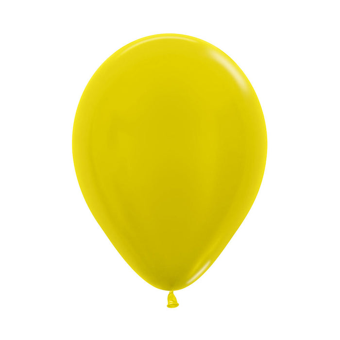 520 Globo Metal Amarillo R9 X 50 Globos