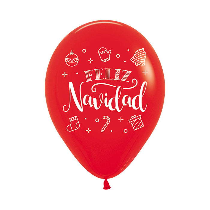 Globos Navidad Corona R12 x 50 Globos