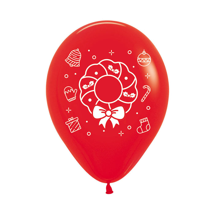 Globos Navidad Corona R12 x 50 Globos