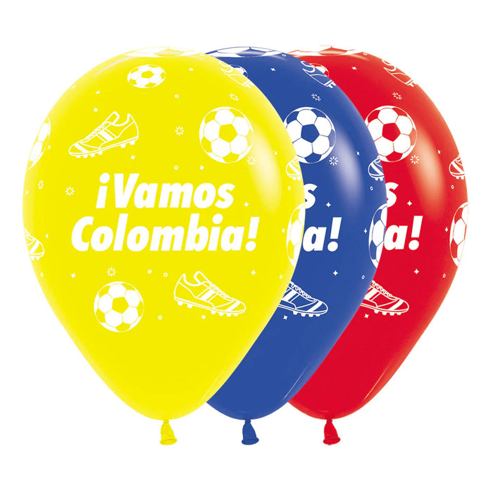 Globo Infinity Vamos Colombia Tricolor R12 x 12 Globos