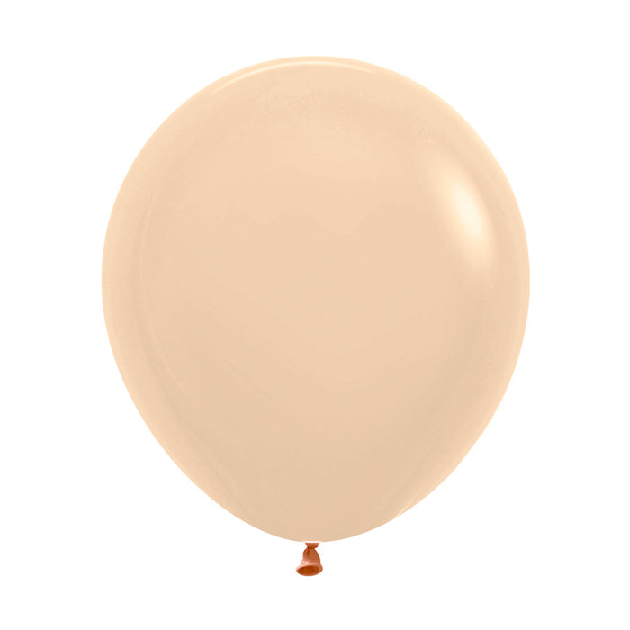 UNIDAD de globos Durazno Malibu Pastel mate R18  (x UNIDAD)