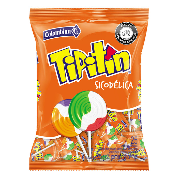 Chupeta TIPITIN sicodélico x 25un