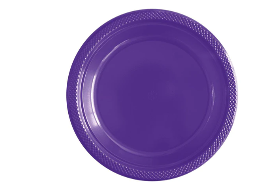 Plato Deluxe Pequeño Violeta 15 cm  x 10 Unidades Sempertex