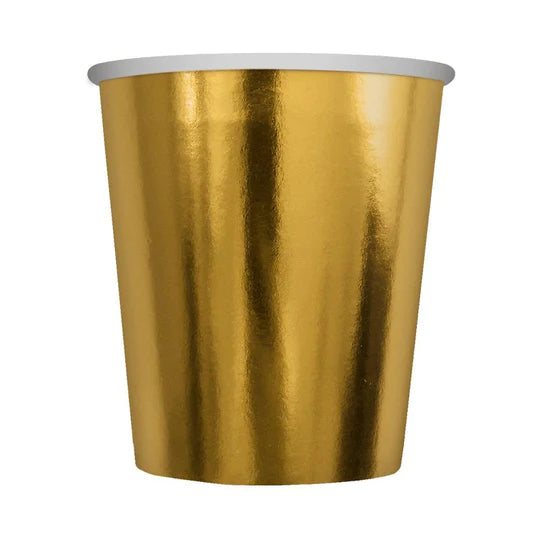 Vaso 9 Oz Dorado Mate X 8 Unidades Sempertex