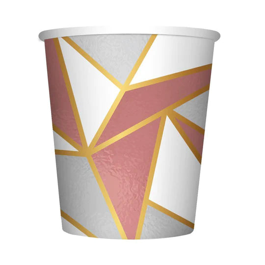 Vaso 9 Oz Geométrico Deluxe X 8 Unidades Sempertex