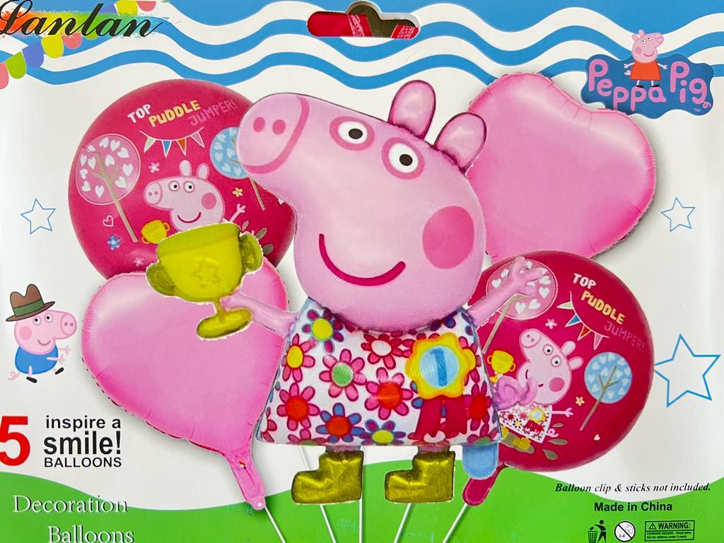 Decoración Con Globos Peppa Pig/ balloons decoration peppa pig 