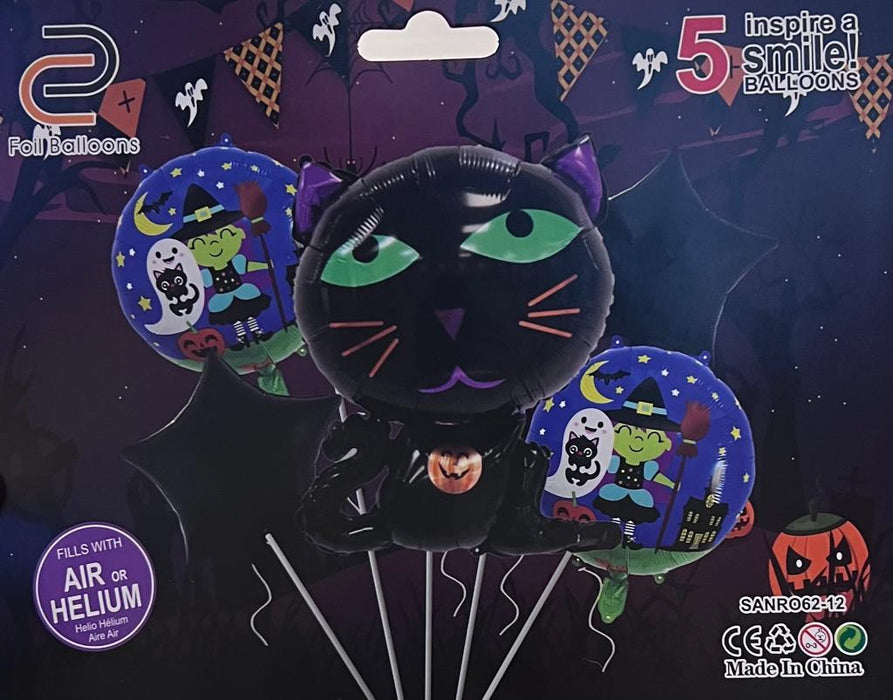 Bouquet  Gato del Terror Halloween x 5 piezas Ref. 1