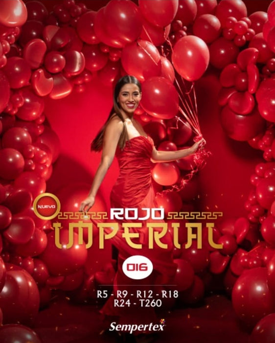 016 Globo Rojo Imperial Fashion Tubito 260 x 50 Globos