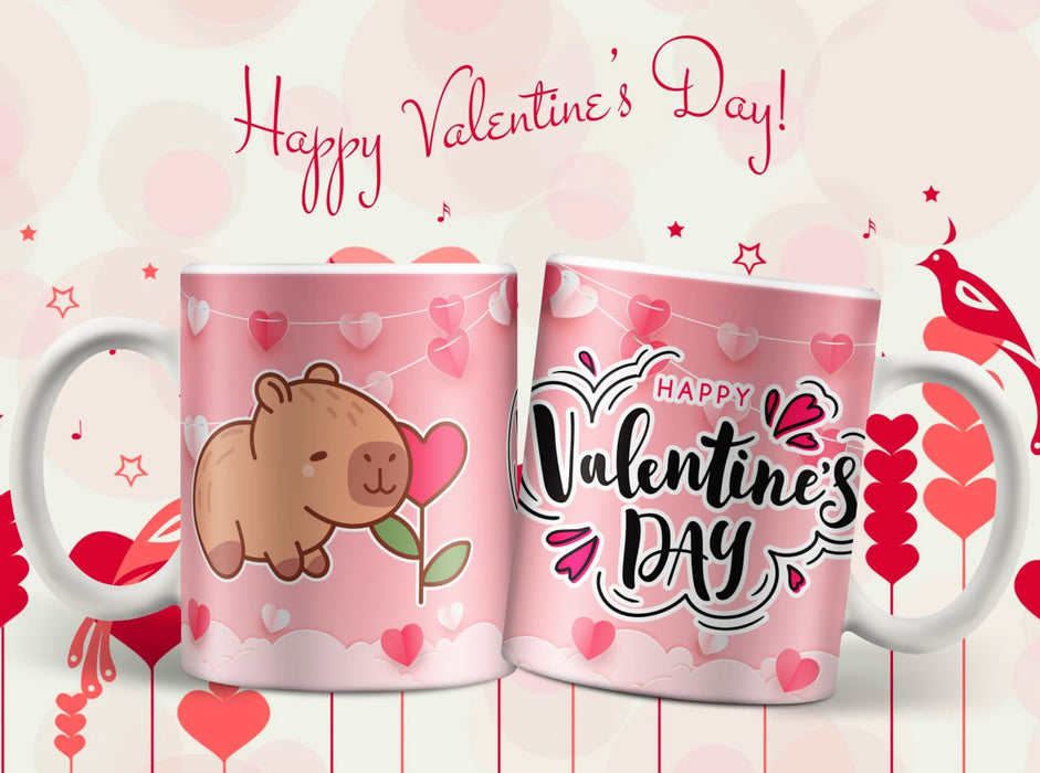 Mug San Valentin Capibara 11 Oz Ref. 4 x 1 Unidad