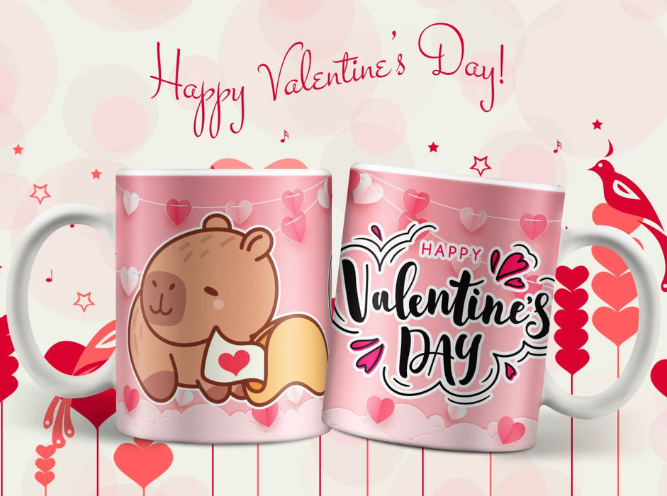 Mug San Valentin Capibara 11 Oz Ref. 12 x 1 Unidad