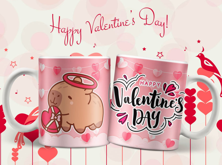 Mug San Valentin Capibara 11 Oz Ref. 10 x 1 Unidad