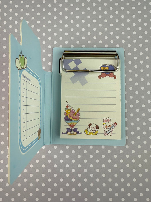 Mini agenda para Notas Clip Azul x 1