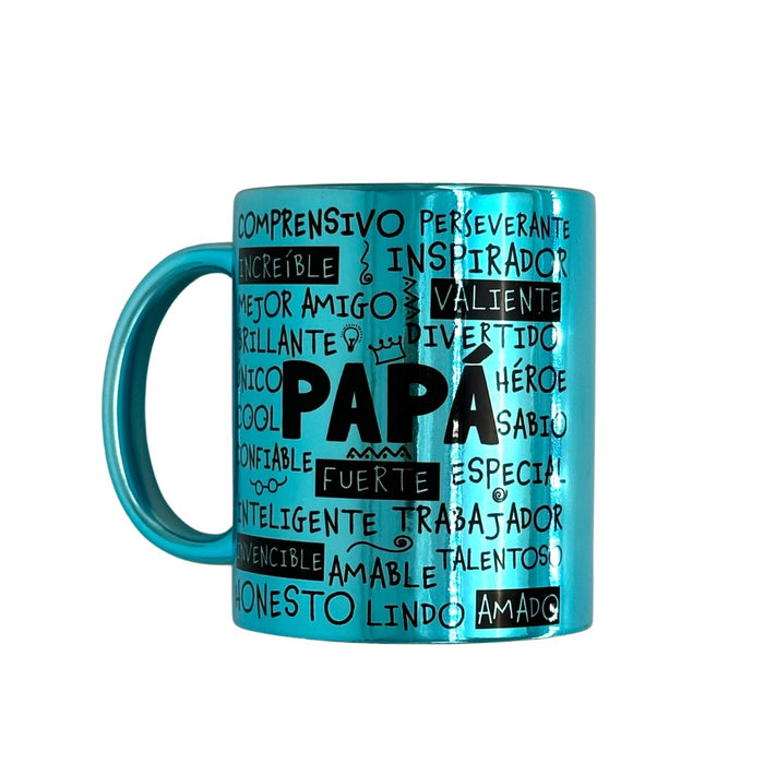 Mug Azul Espejo Padre 11 Oz Ref. 1 x 1 Unidad