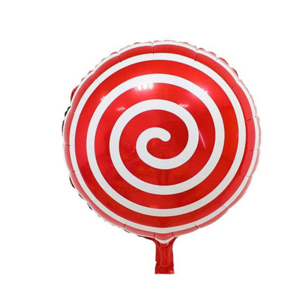 Globo Foil Paleta Dulce Roja Navideña 18"