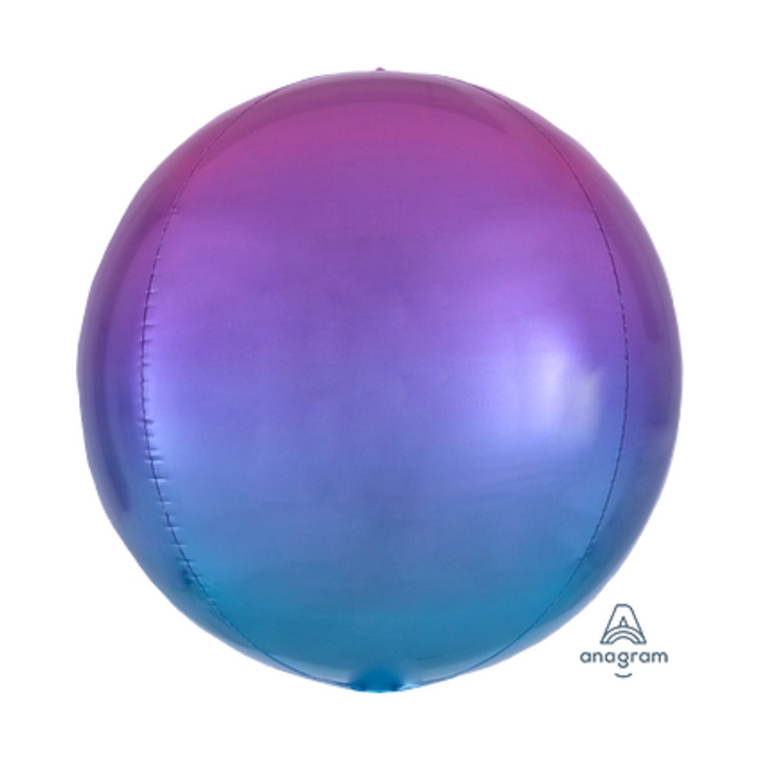 Globo Orbz Ombre Rosado Azul 16"