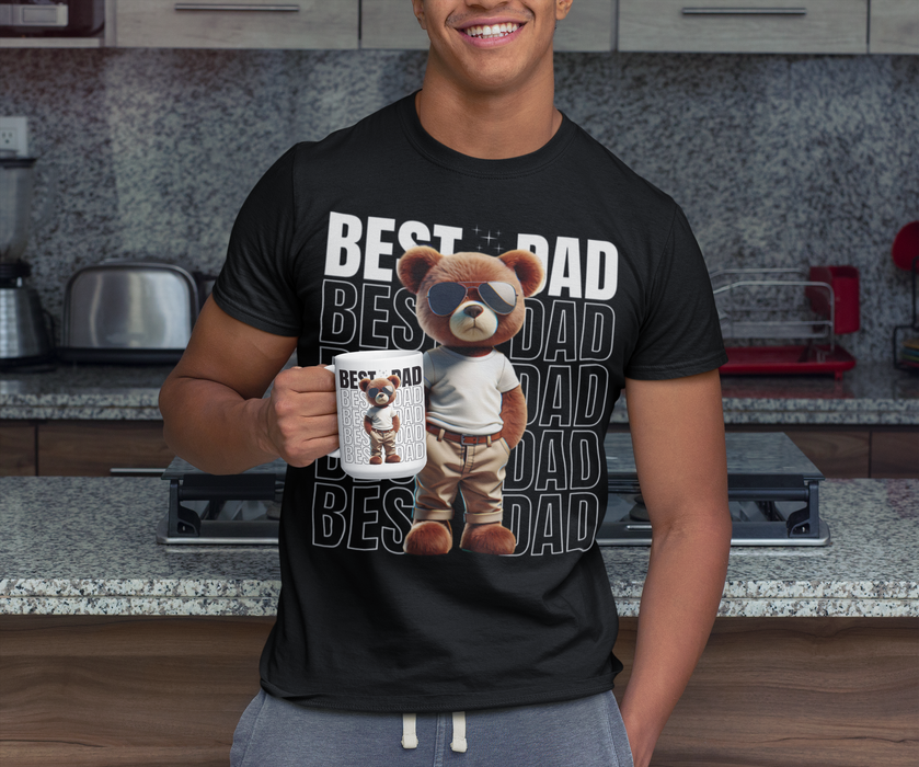 Kit duo Mug + Camiseta Negra Best Dad