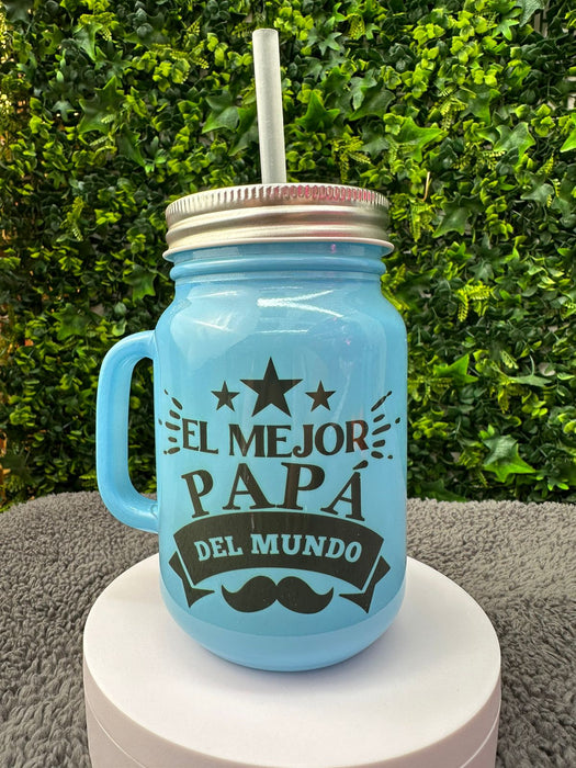 Jarro Mason Mensaje Padre Azul 12 Oz Ref. 1 x 1 Unidad