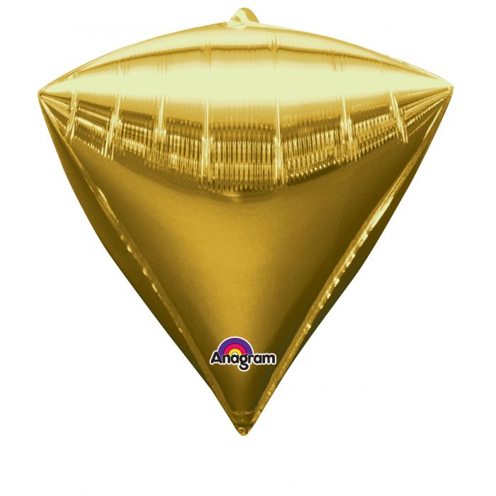 Globo Metalizado Diamondz 17" Dorado Anagram