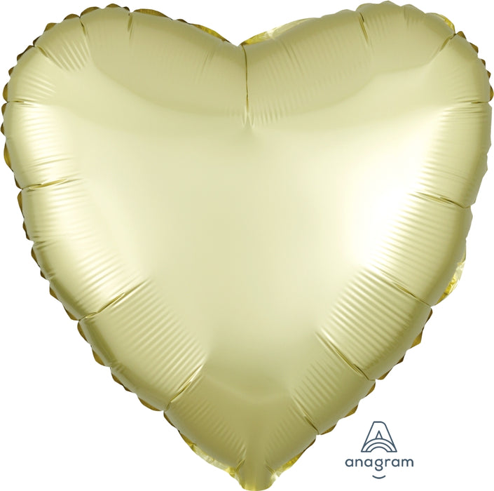 Globo Foil Satin Luxe 18" Corazon Pastel Yellow Anagram