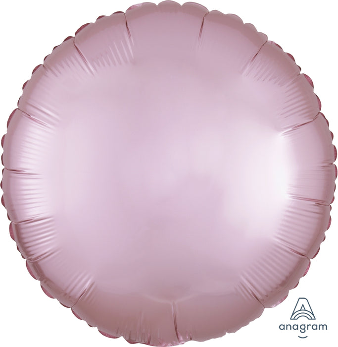 Globo Foil Satin Luxe 18" Round Pastel Pink Anagram