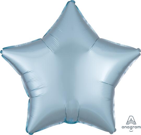 Globo Foil Satin Luxe 18" Star Pastel Blue Anagram