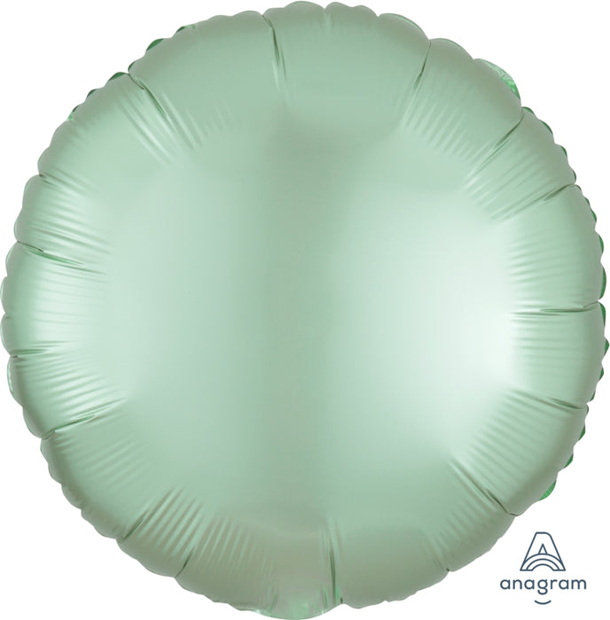 Globo Foil Satin Luxe 18" Round Mint Green Anagram