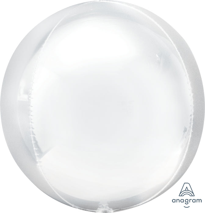 Globo Orbz Blanco 16"