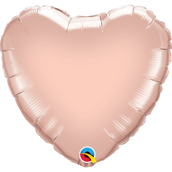 Globo Corazon de 36" Marca Qualatex Rose Gold