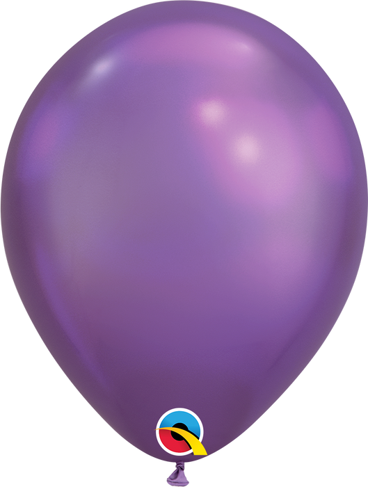 Globo Chrome Qualatex 7" X 100 Purpura