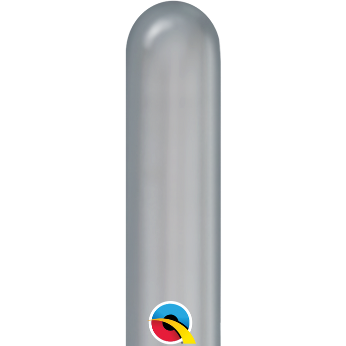 Globo Chrome Qualatex 260Q X 100 Plateado