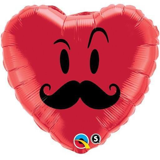 Globo Metalizado Mr. Mostacho Gruñon Qualatex 18"