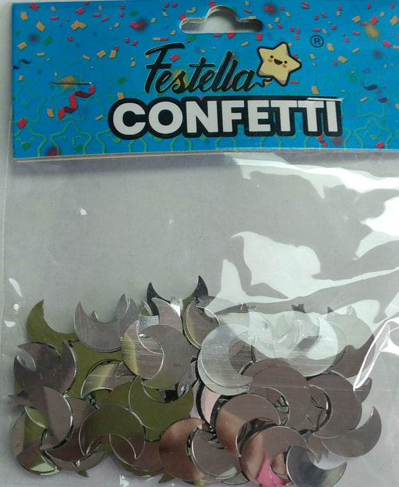 Confetti Para Mesa Luna Plata