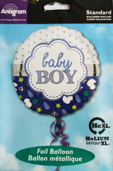 Globo Metalizado Anagram Baby Boy 18"